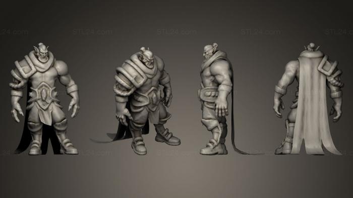 Figurines heroes, monsters and demons (Helfurk, STKM_0227) 3D models for cnc